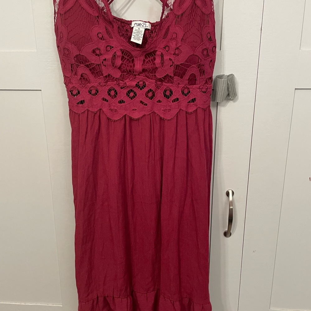 Rue21 Crimson Lace  Dress